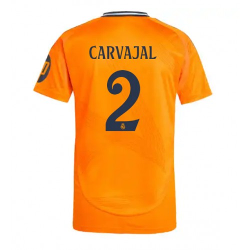 Fotballdrakt Herre Real Madrid Daniel Carvajal #2 Bortedrakt 2024-25 Kortermet